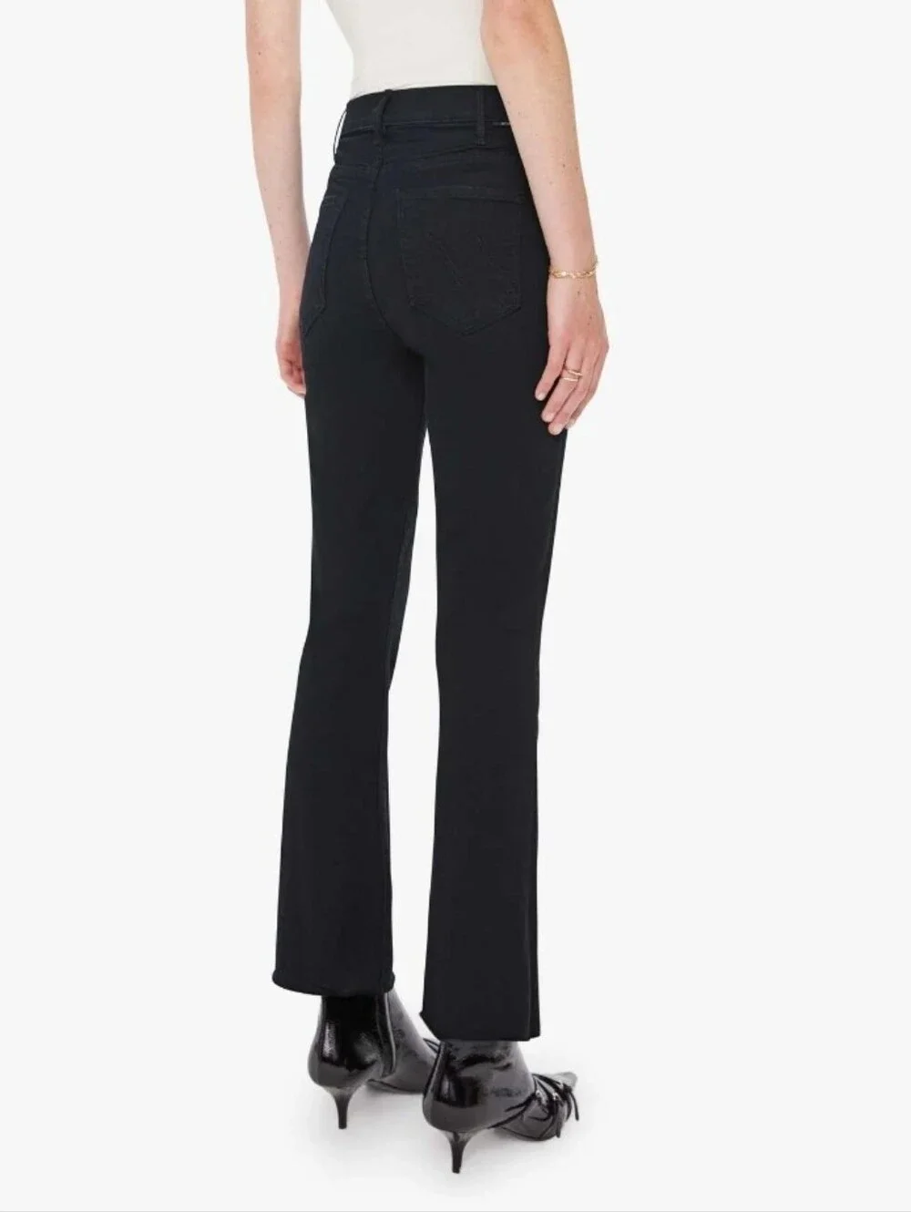 Mother The Hustler Ankle Fray Jeans Not Guilty Size 26 - Picture 3 of 11